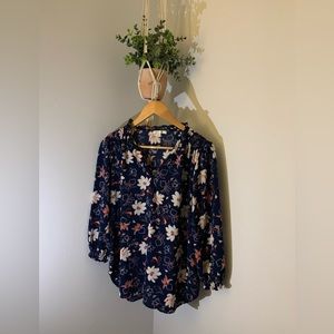 Flower Prints Blouse Size Medium